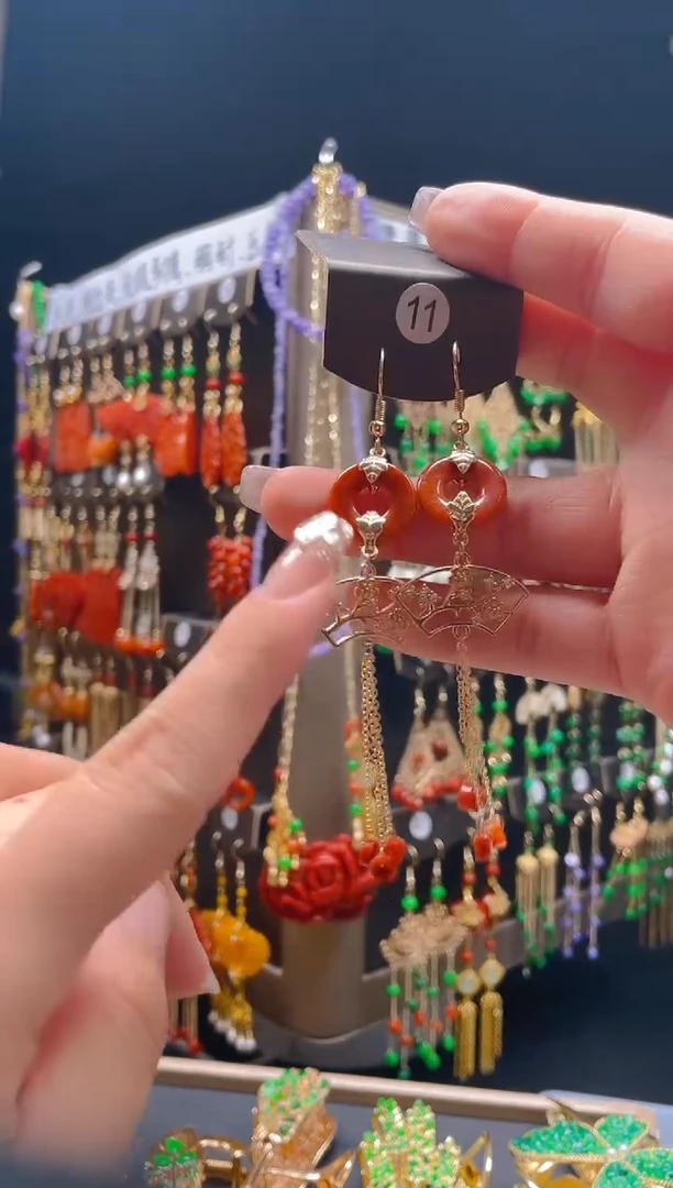 【闪购商品】翡翠耳饰合金020翡翠饰品