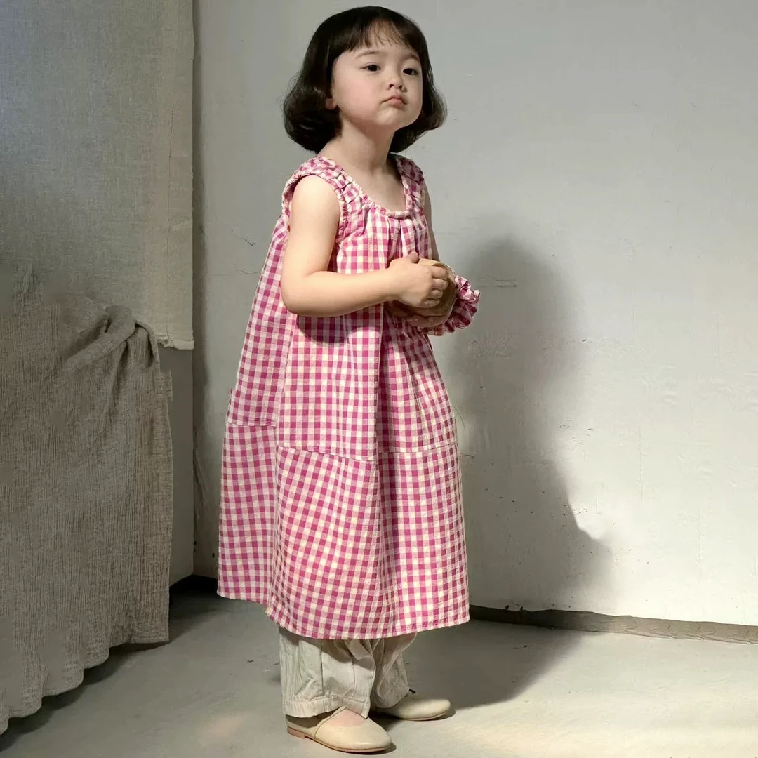 【现货】郝叔童品夏季新款潮流韩版网红女童连衣裙2025时尚潮YS5226