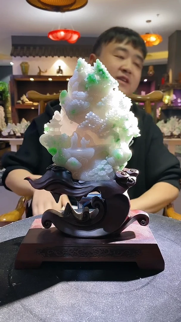 【闪购商品】定制翡翠未镶嵌03/0117/W/山水