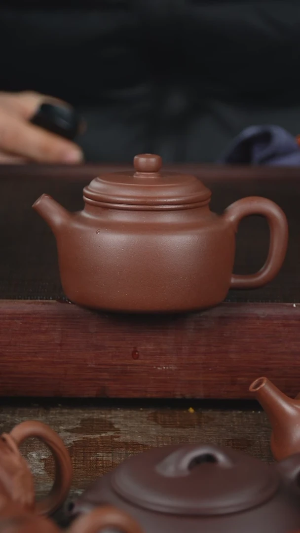 【闪购商品】紫砂茶壶200cc全手底槽清德钟