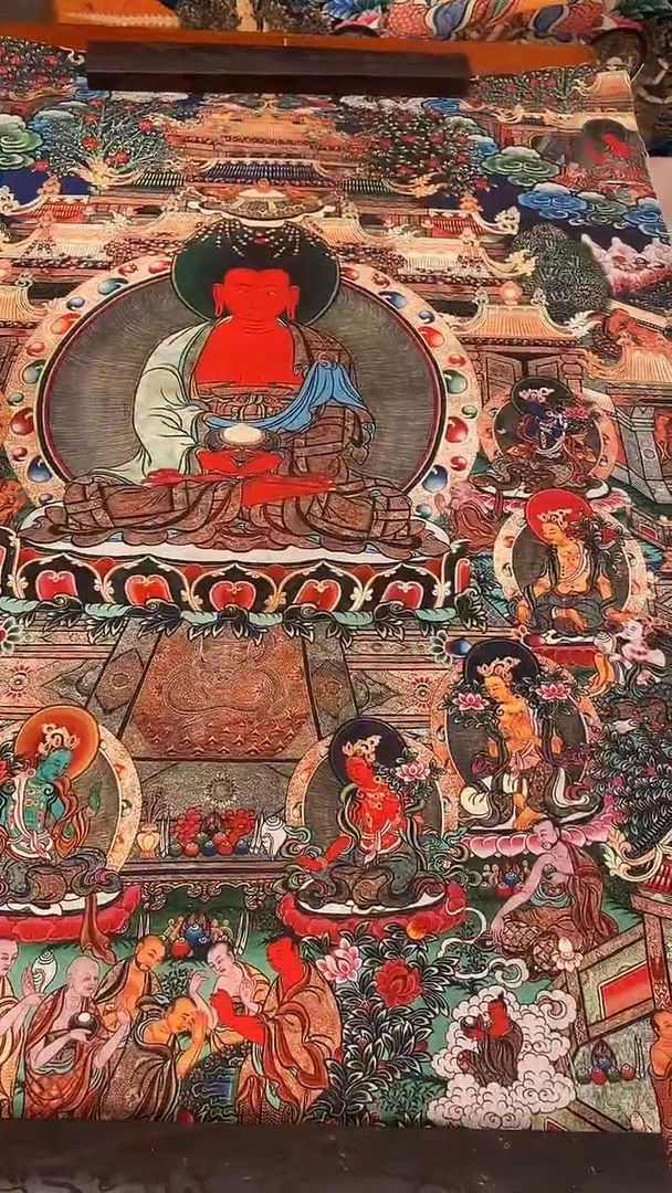 装裱画精美唐卡tk16090