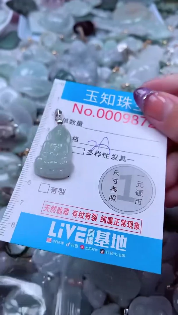 翡翠未镶嵌吊坠(不含链)9872