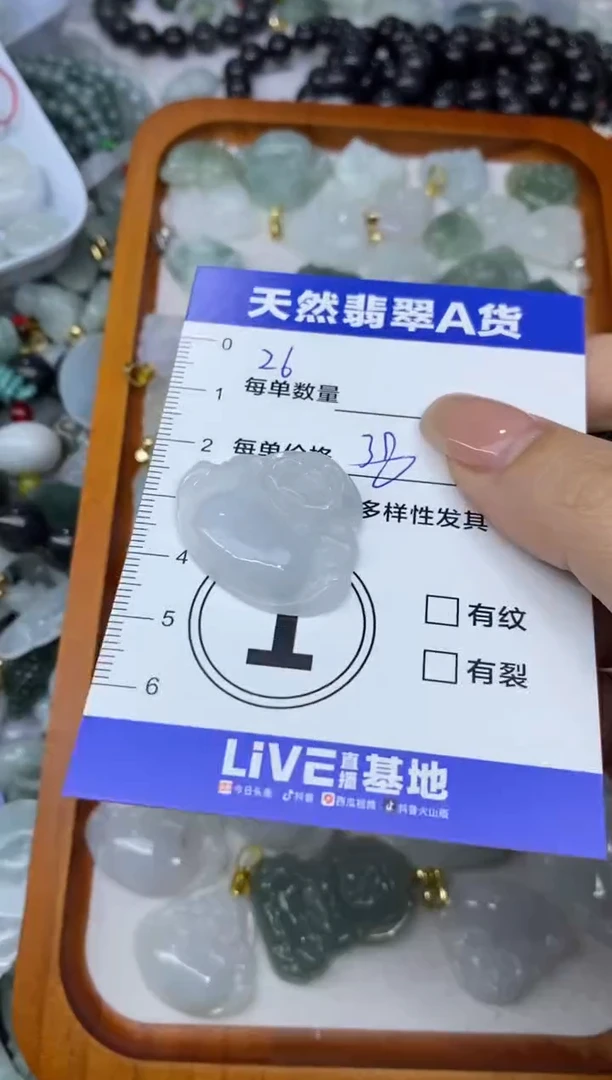 颈饰未镶嵌翡翠天然翡翠A货批量多样性发一件