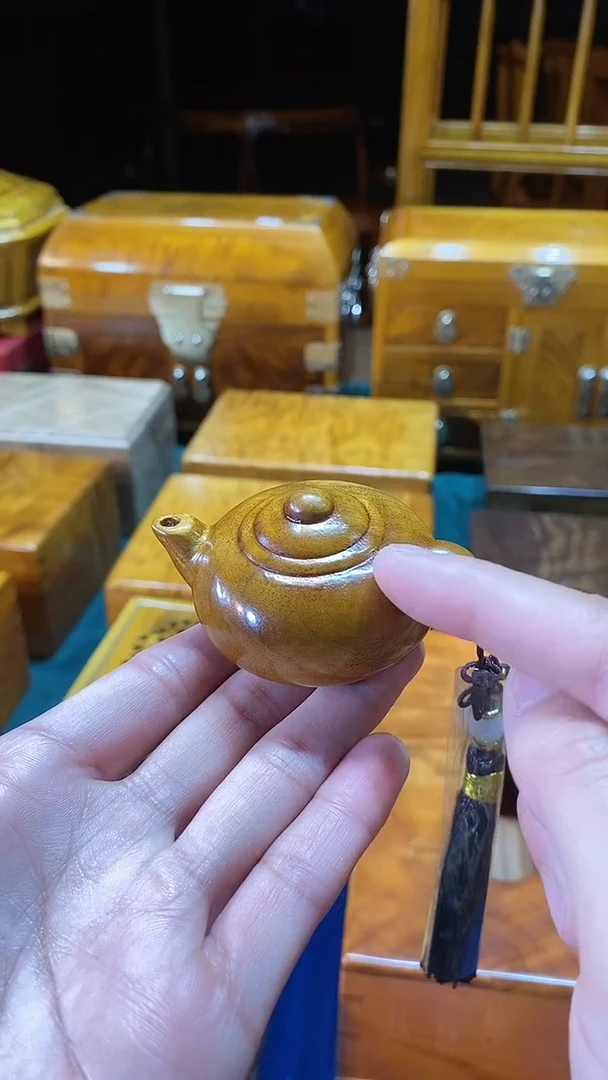 【闪购商品】金丝楠木艺小叶桢楠 把把壶