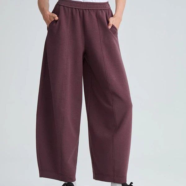 水淼/2025春季新款时尚舒适休闲花苞裤 10433