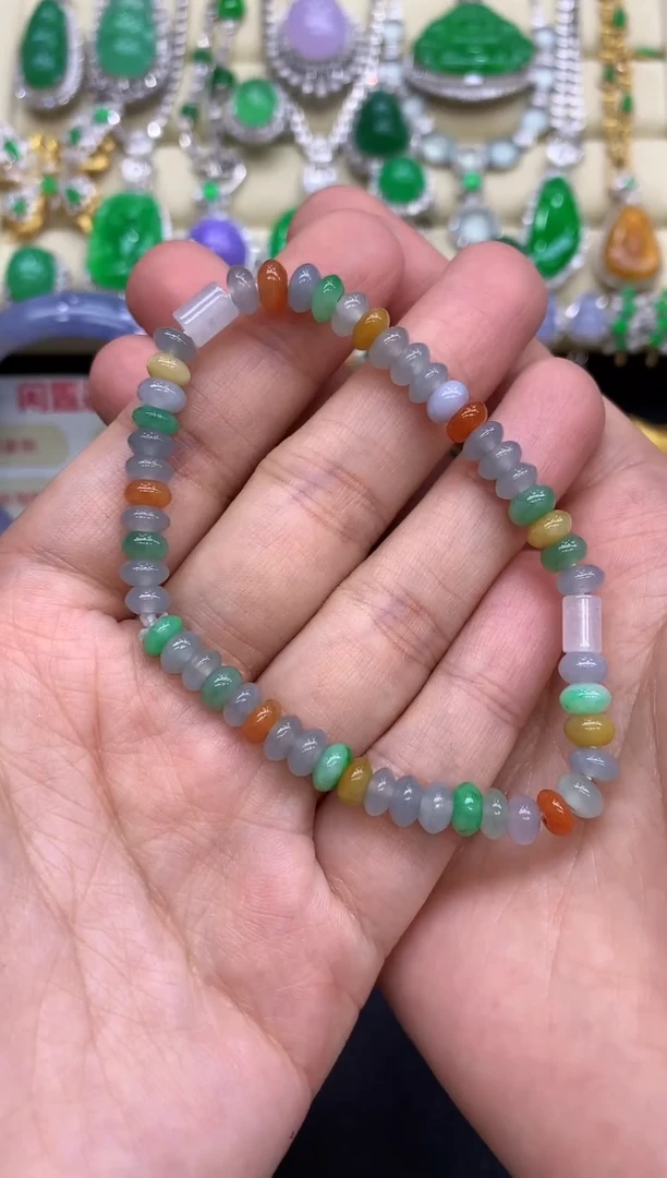 未镶嵌手串翡翠35-中国好珍宝