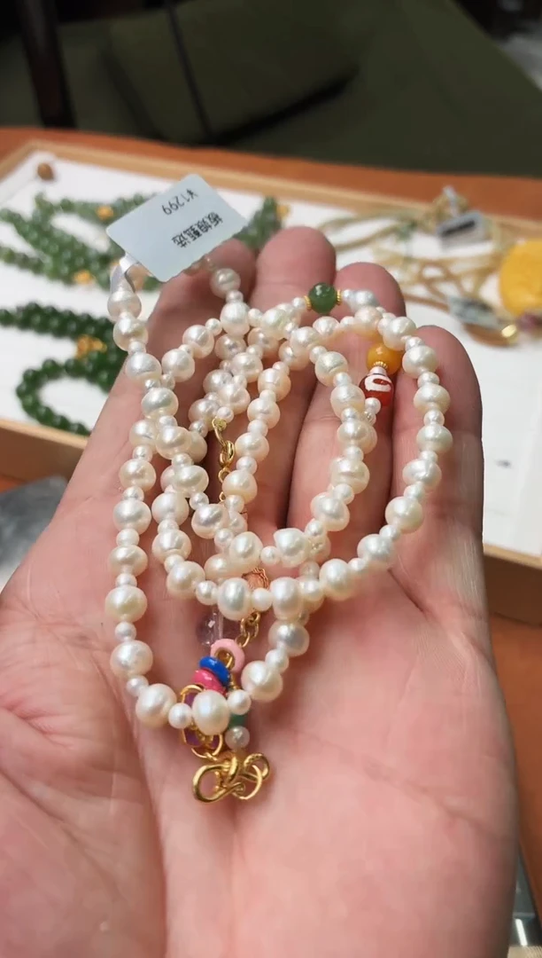 颈饰未镶嵌淡水珍珠r48