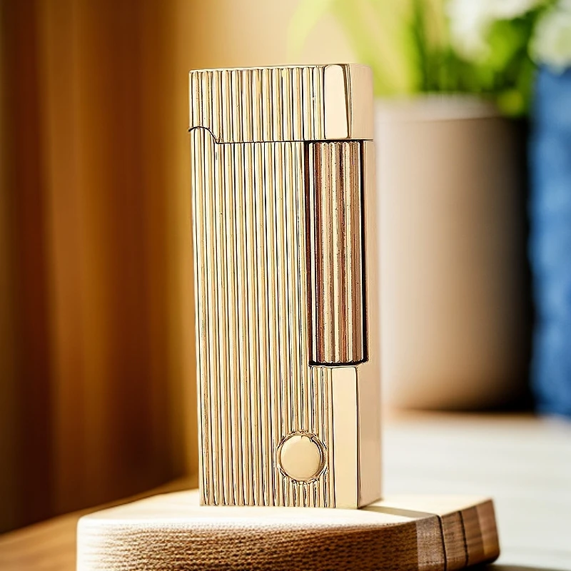 镀jing 行李箱 窄机 侧滑气机复古个性打火机高档时尚