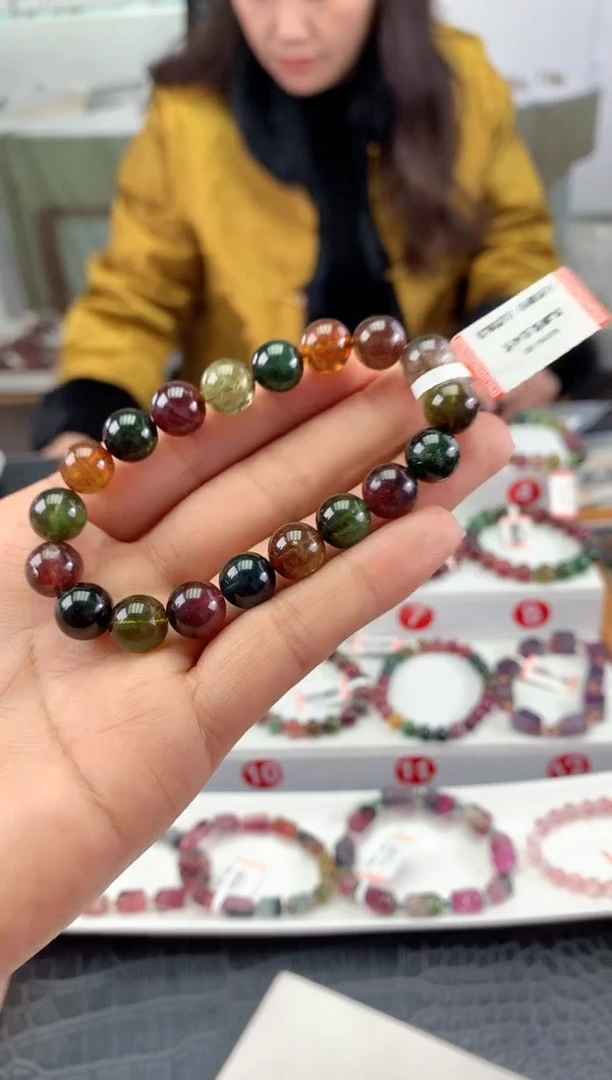 未镶嵌手串碧玺多样性发一条