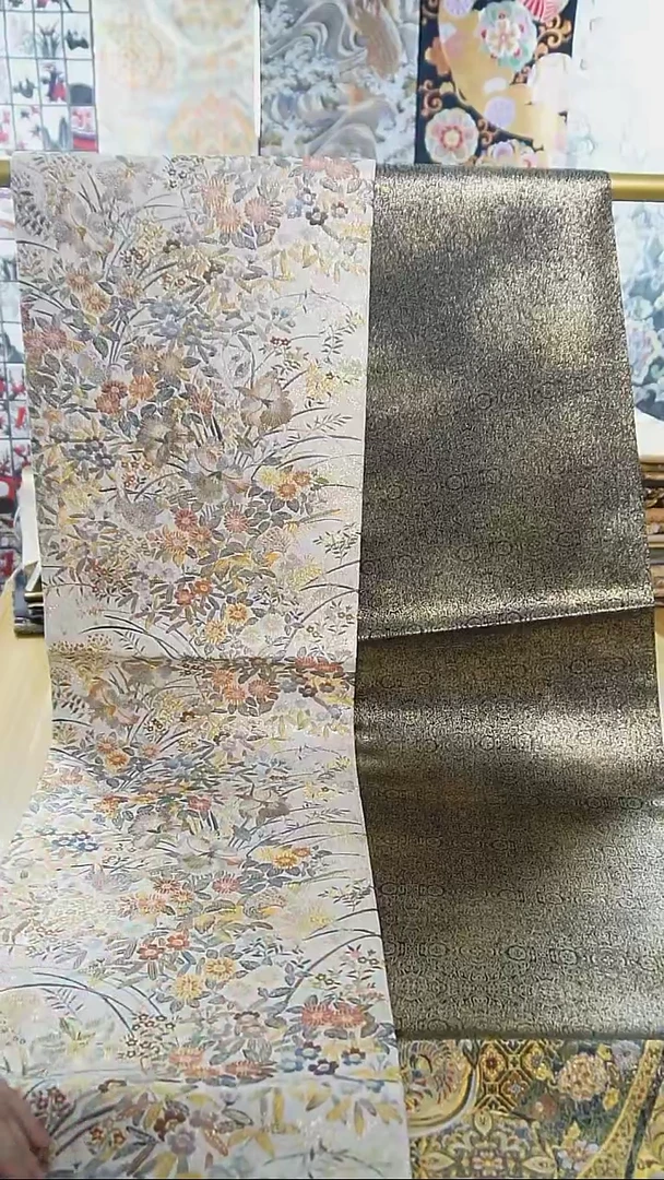 【闪购商品】织绣19 双面全通丸带花卉细密织特价