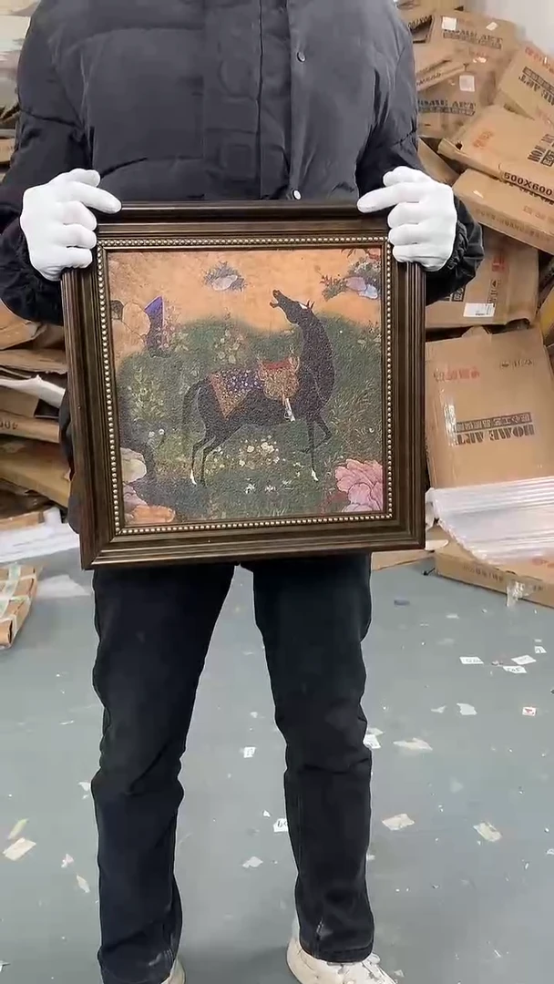 横款A28抽象马40x40