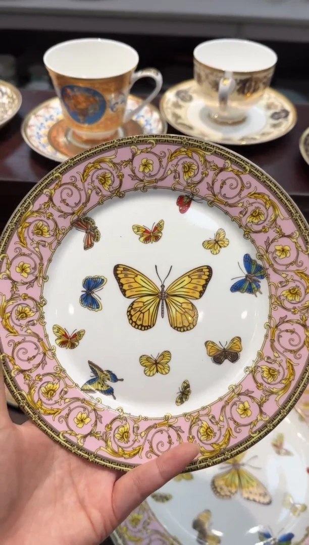 瓷片7.5英寸碟 微瑕 2个