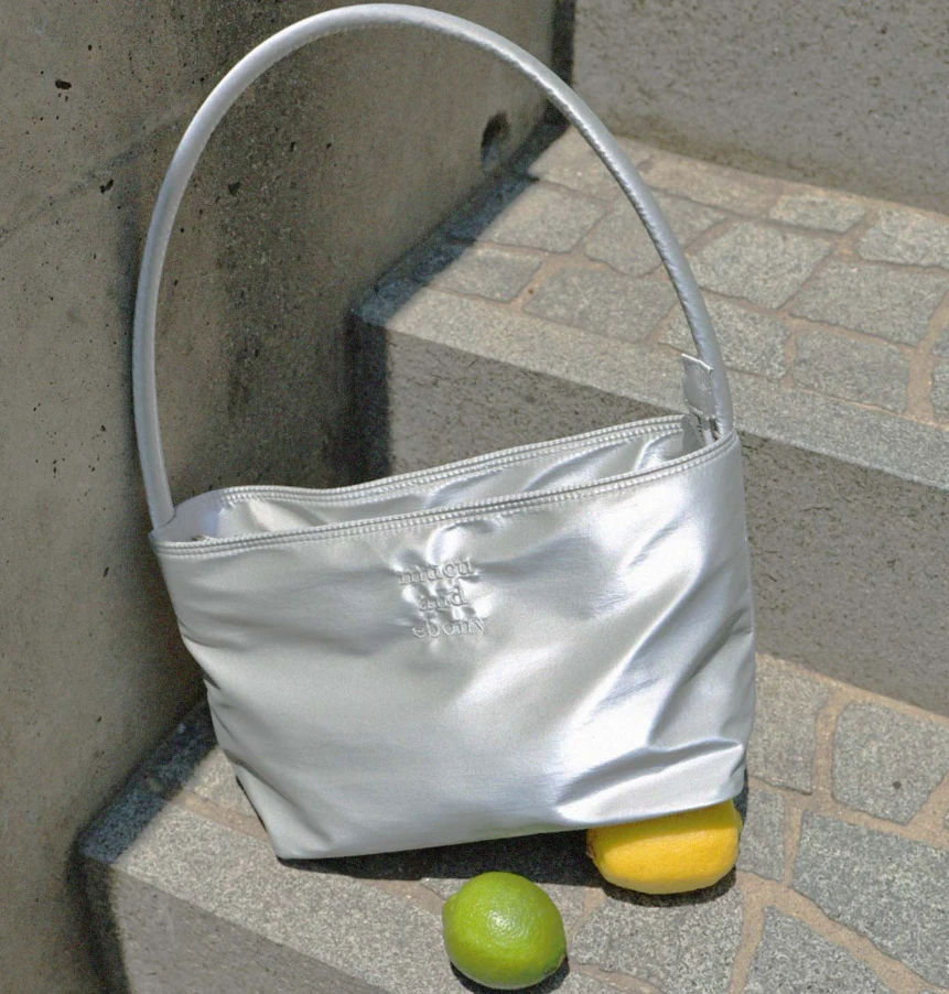 mucu and ebony 横版小标刺绣托特包气质百搭小众