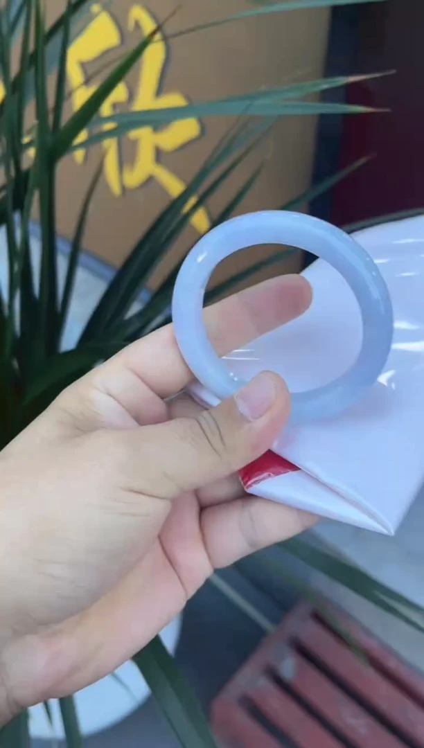 未镶嵌手镯翡翠第5号糯化满圈紫罗兰