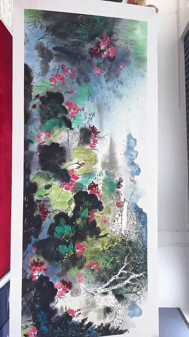 国画杨风顺绘画12pc花鸟JJ紫P作品