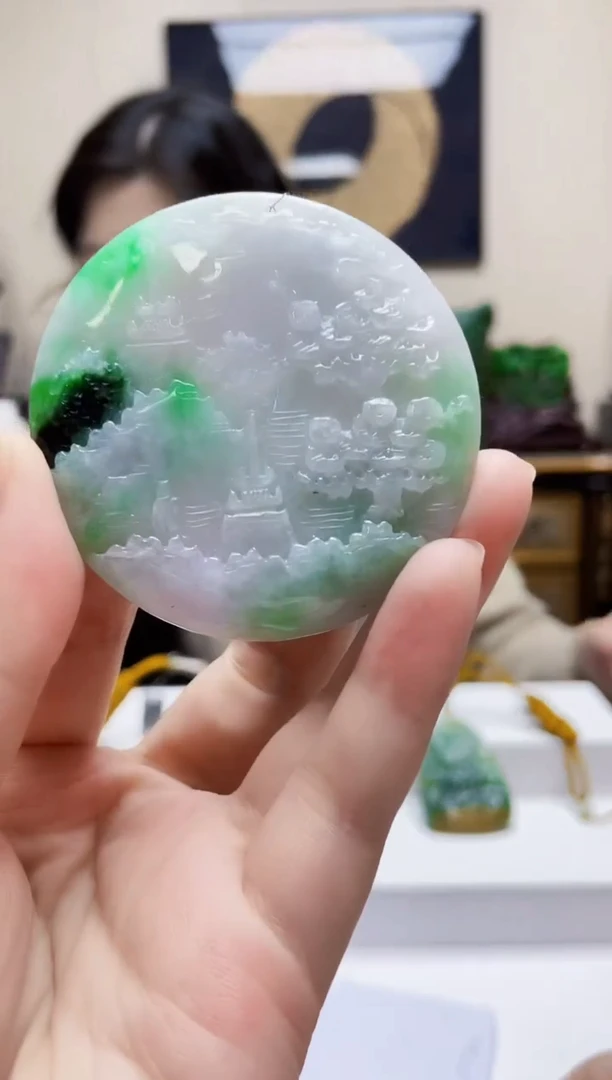 未镶嵌定制翡翠吊坠43