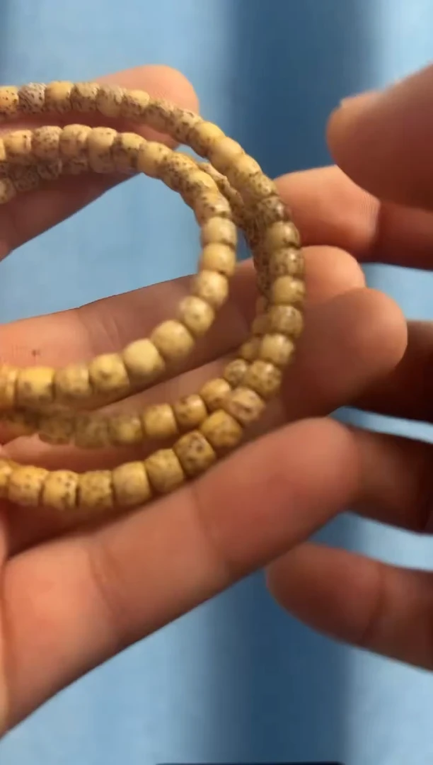 菩提手串/手链星月鸡油黄108直切