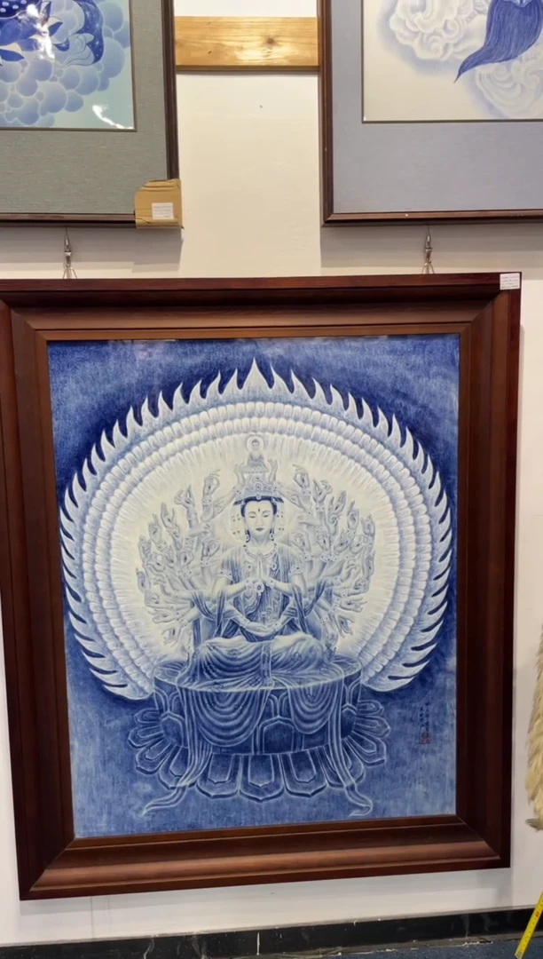 瓷千手观音青花