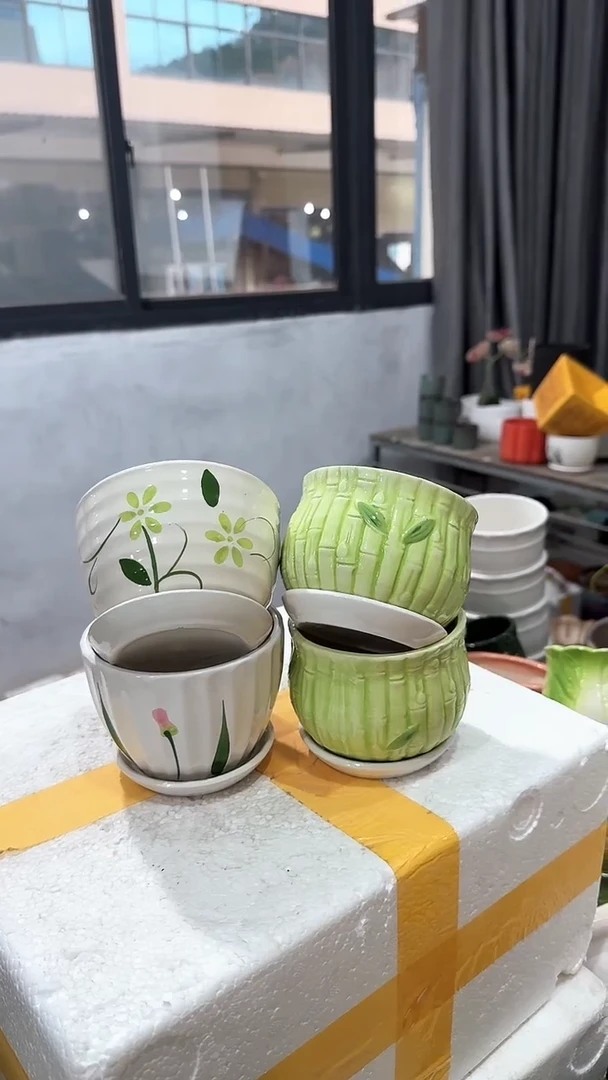 高温陶瓷花盆+Q302