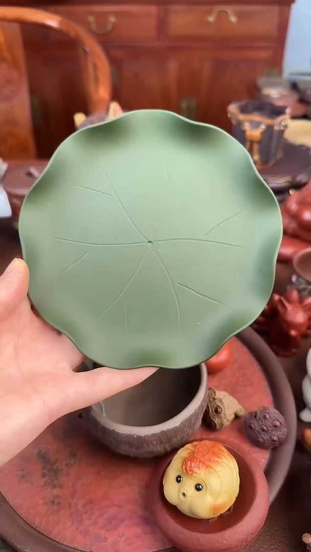 紫砂茶宠紫砂大荷叶