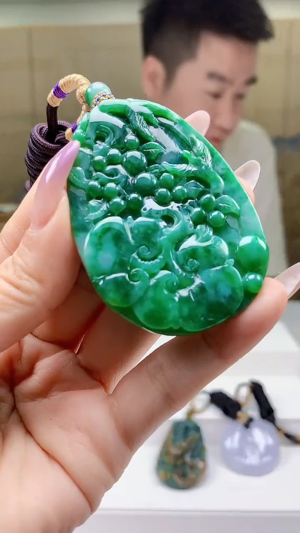 定制翡翠未镶嵌5028ty-毛货挂件110