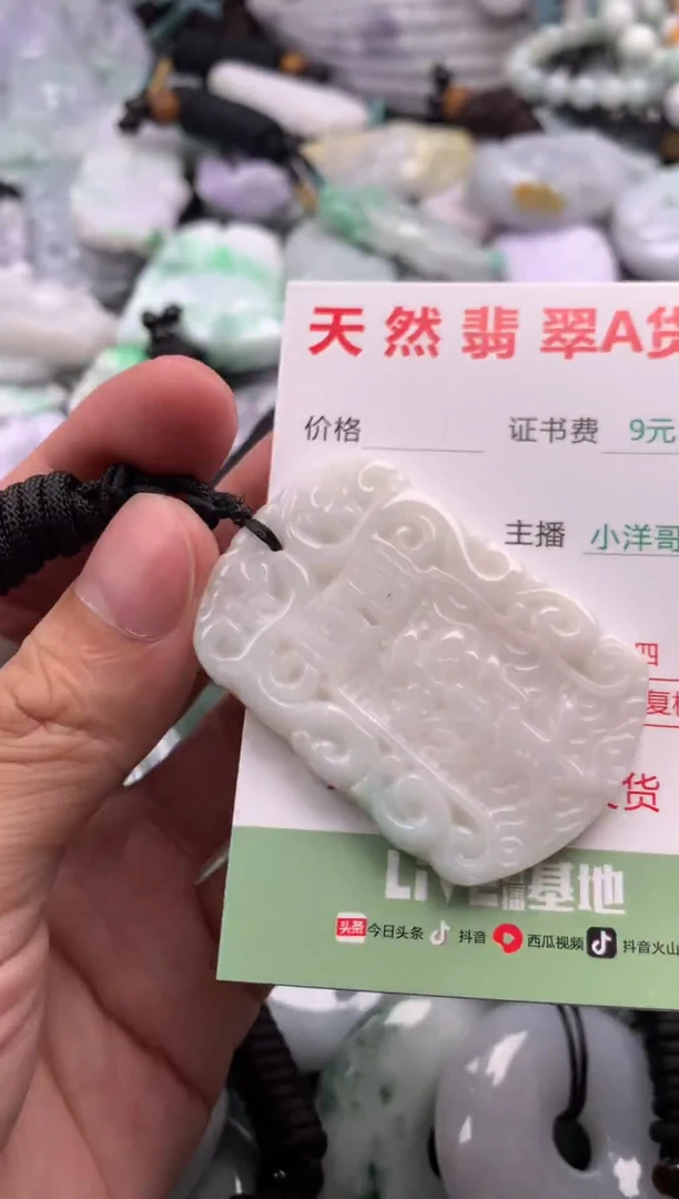 翡翠未镶嵌吊坠(不含链)1