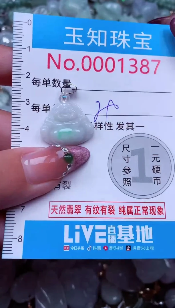 吊坠(不含链)未镶嵌翡翠1387