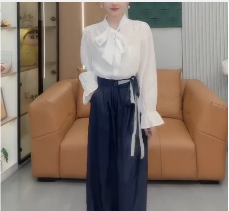 2025春季新款网红同款洋气气质韩版潮流休闲上衣裤子女叶87