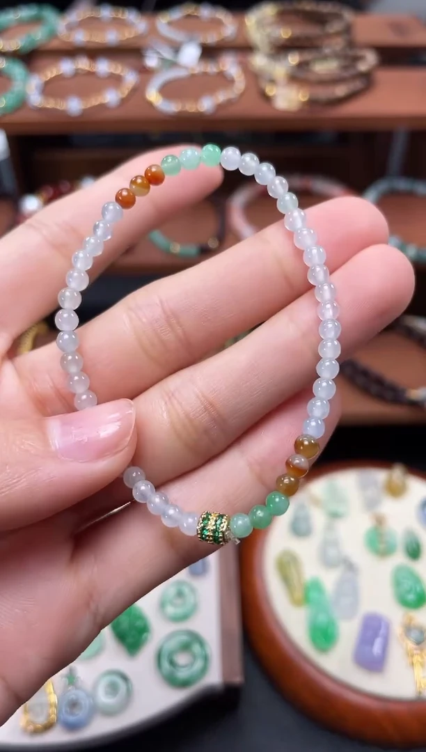 【闪购商品】翡翠套链未镶嵌一个  JK348