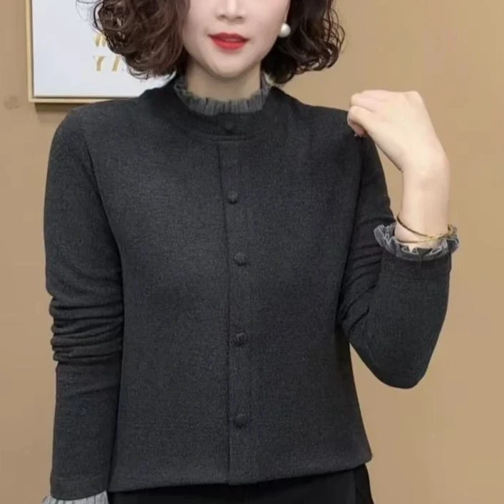 【双面德绒】秋冬t恤女打底衫小衫圆领洋气百搭显瘦长袖洋气女士