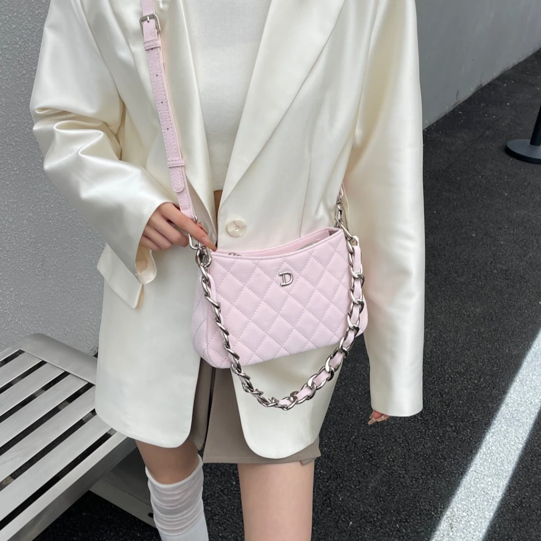 【Show Mi】ZT-D8591-粉钻色-轻奢小众时尚百搭女士包包sm