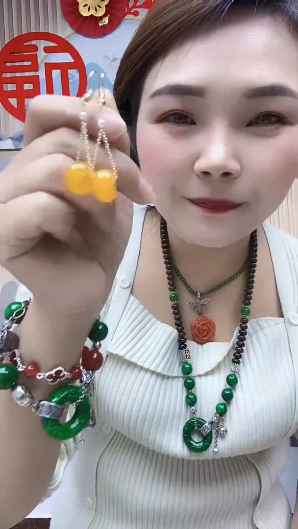 【闪购商品】翡翠耳饰未镶嵌A09SDGGFG