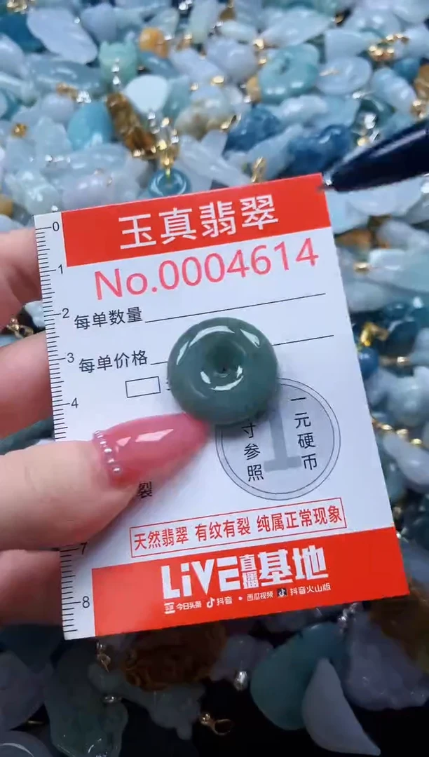 翡翠未镶嵌吊坠(不含链)4614
