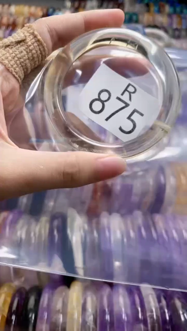 水晶手镯（圆镯）未镶嵌875-55