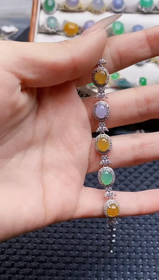 银S925镶嵌戒指翡翠3092