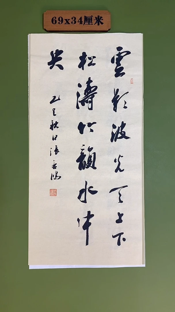 书法书法 张若鸿 尺寸69cm*34cm