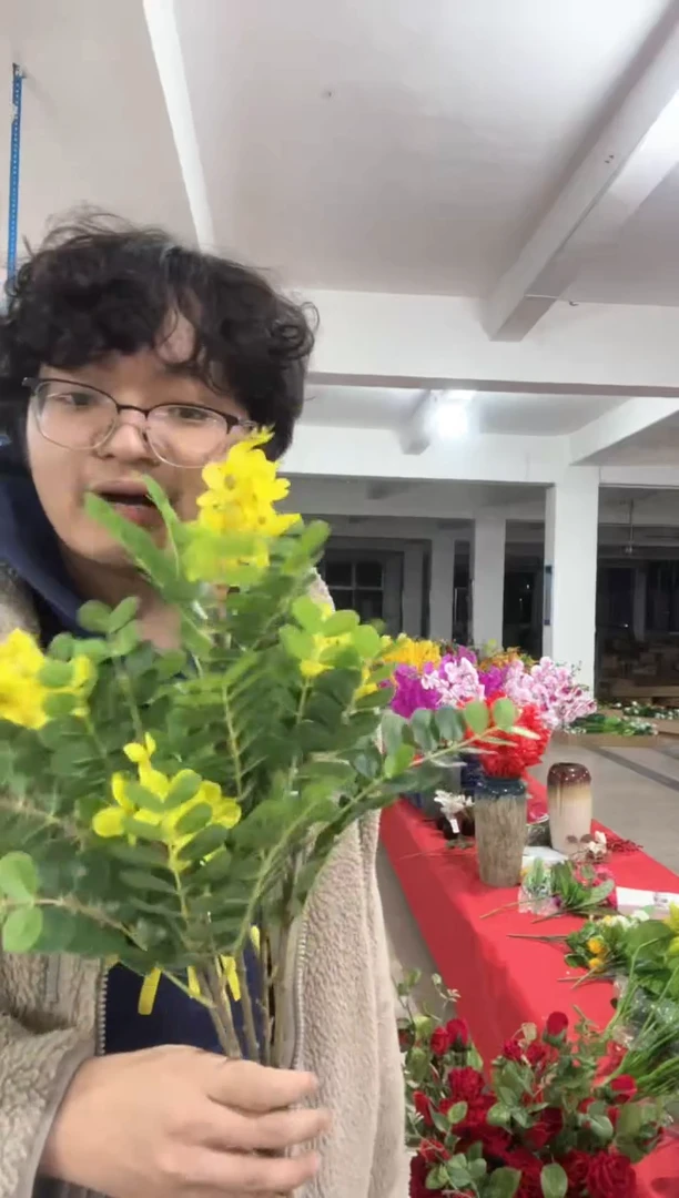 【闪购商品】 仿真绿植槐花2束