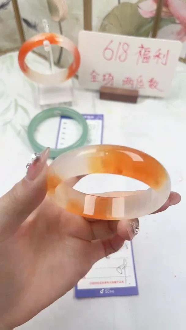 石英质玉手镯未镶嵌X148微色差58.8mm