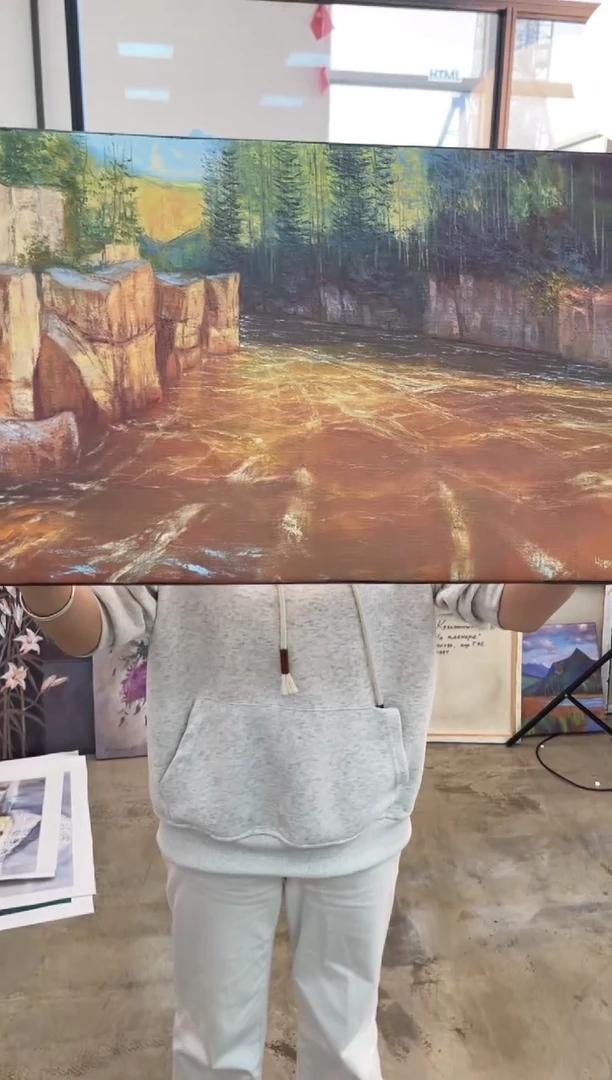 俄美协画家原创油画40*60