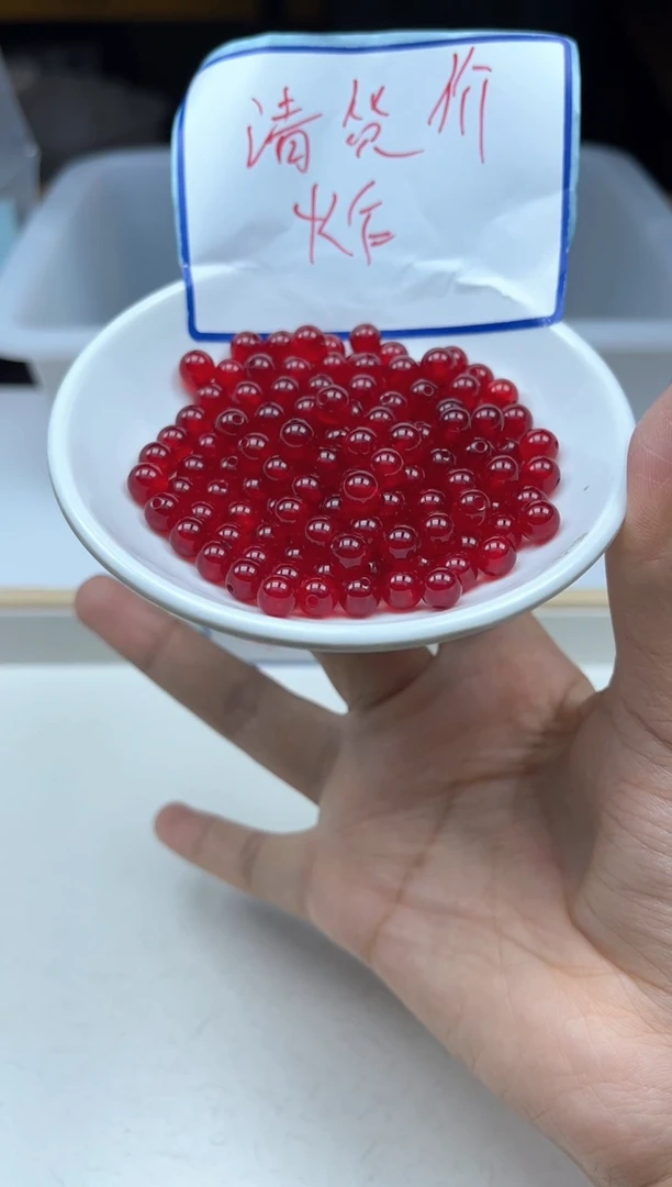 玛瑙/玉髓散珠未镶嵌B556 鸽血红6mm15颗8.8元