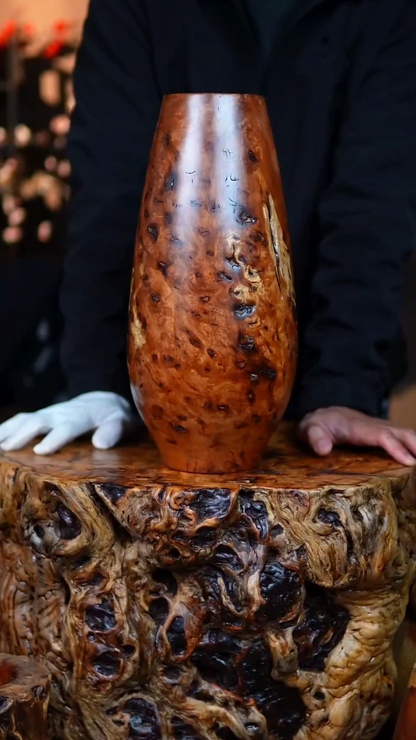 枣木百年雷击枣木水滴瓶（高36）