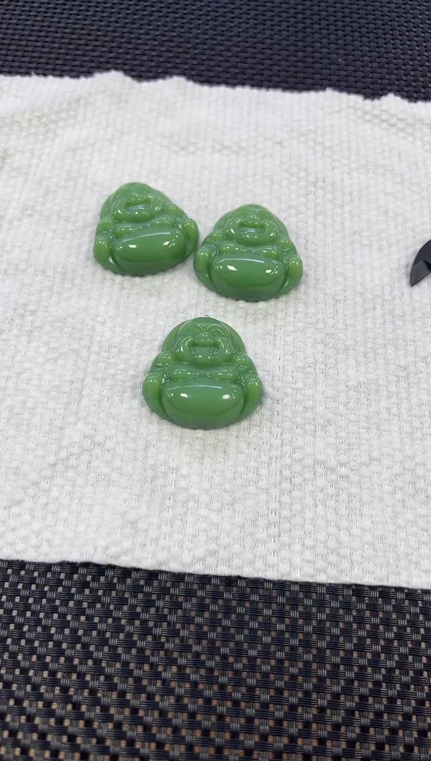 【闪购商品】和田玉挂件未镶嵌碧玉佛公挂件（多样性发一件）