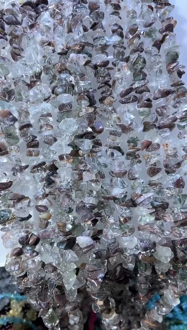 水晶珠宝半成品未镶嵌绿幽灵