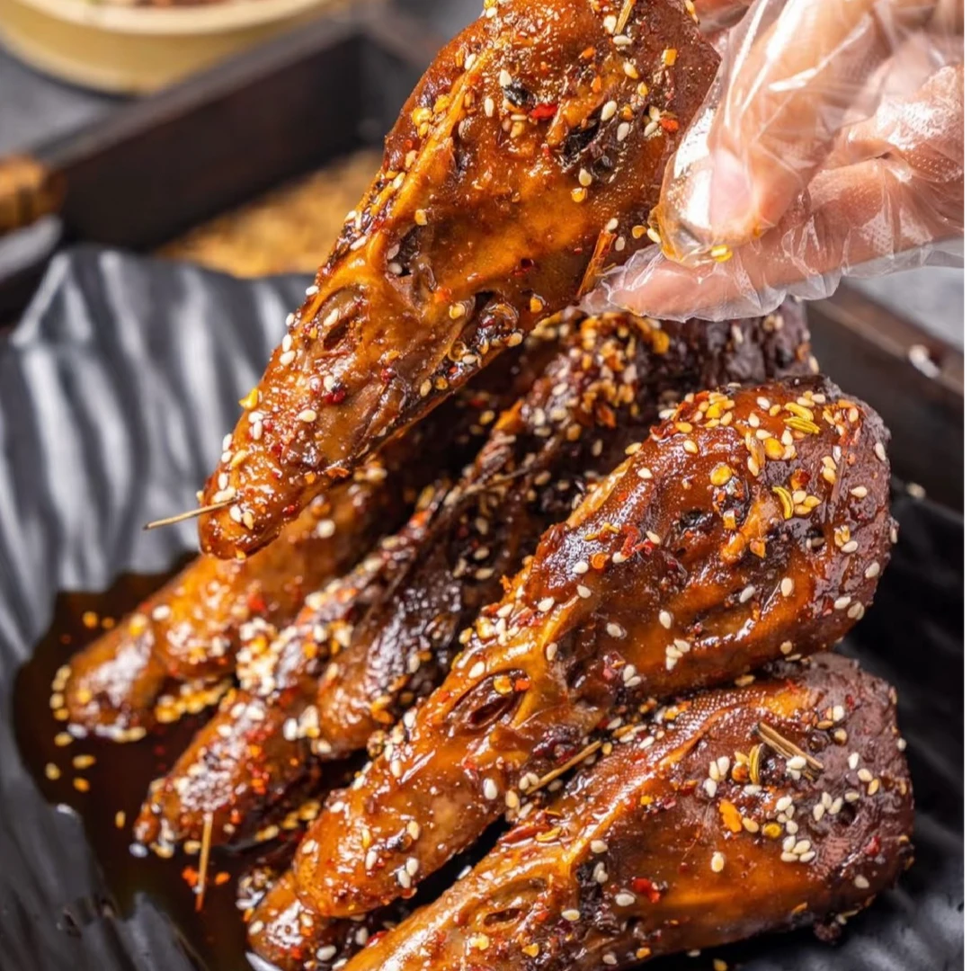 【熟】菜籽油香麻辣大鸭头6个解馋零食