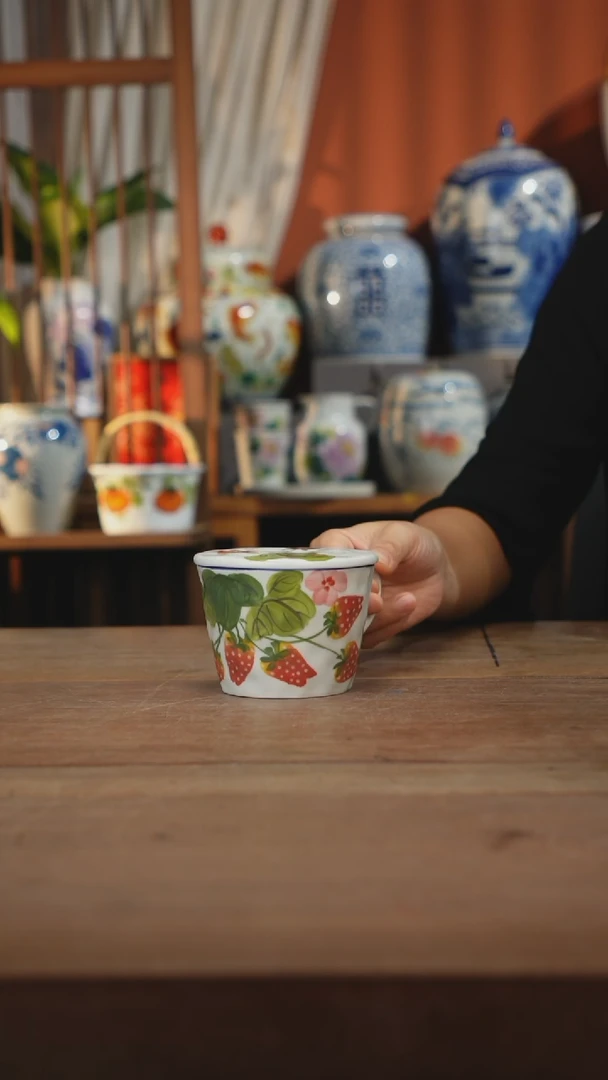 瓷片景德镇设计师釉下手绘陶瓷餐具