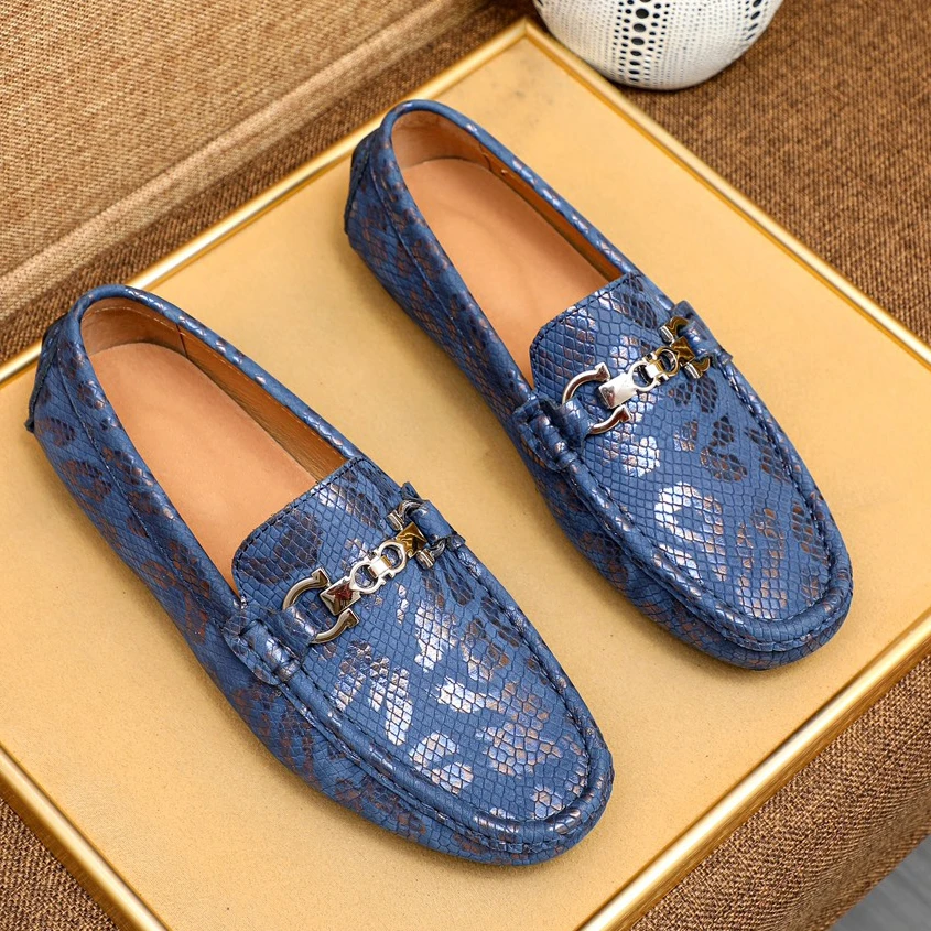 新款男士真皮豆豆鞋软底透气百搭一脚蹬乐福鞋2024爆款渔夫鞋