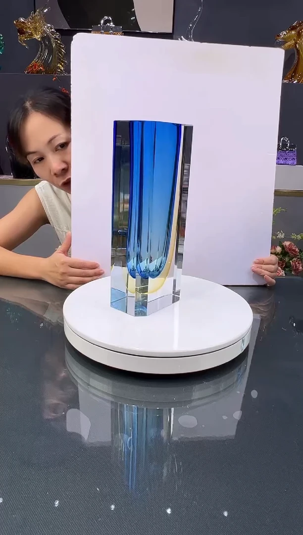 琉璃　水晶琉璃花瓶1个