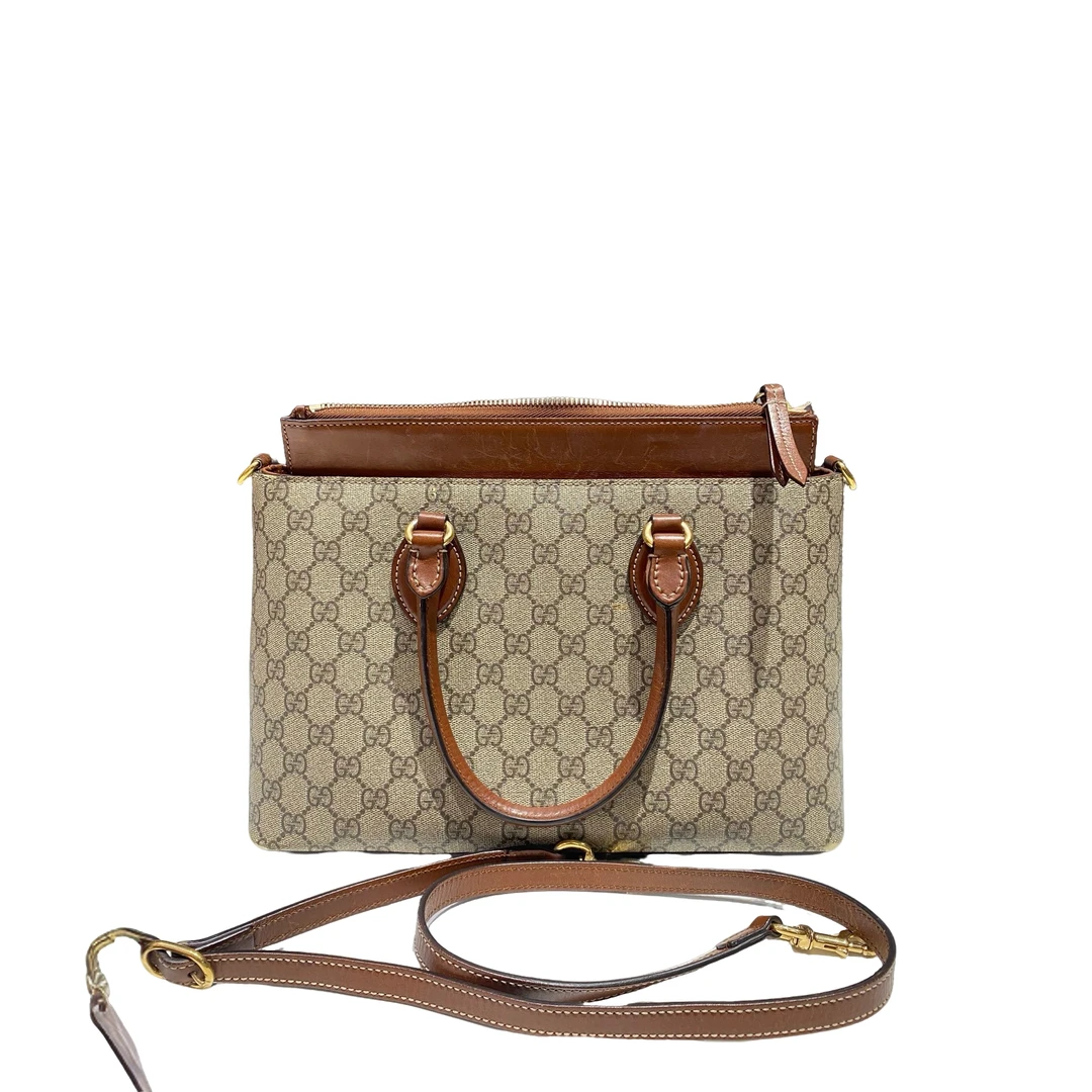 99新 GUCCI/古驰 Gucci古驰经典老花托特包 8709