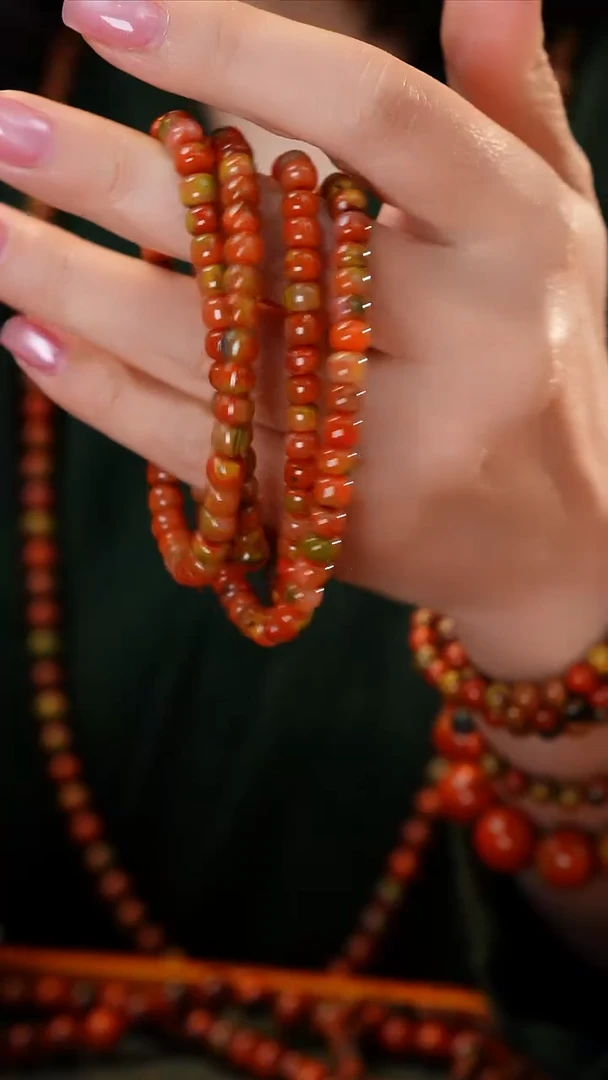 未镶嵌手链南红玛瑙包浆料多圈