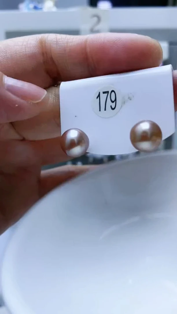 【闪购商品】淡水珍珠耳饰银S925镶嵌179